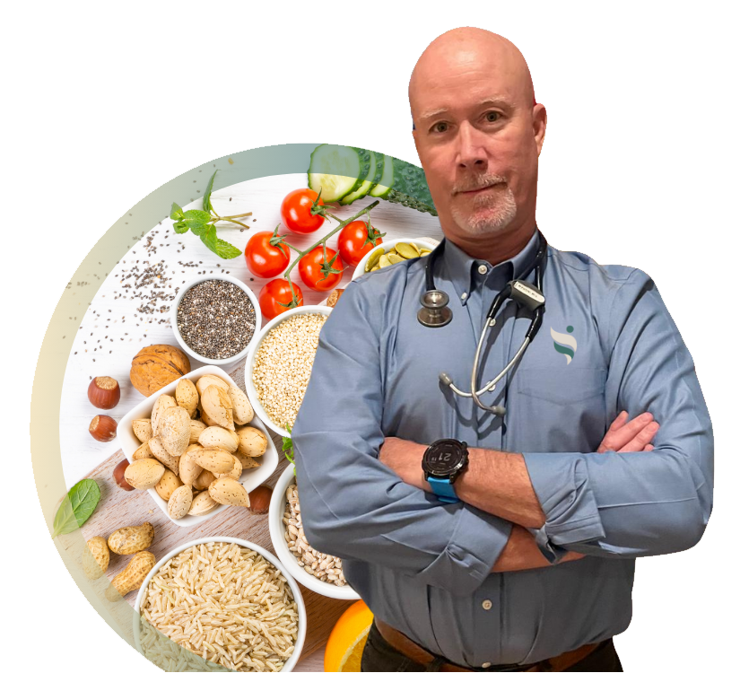 Man at farmers market outdoors